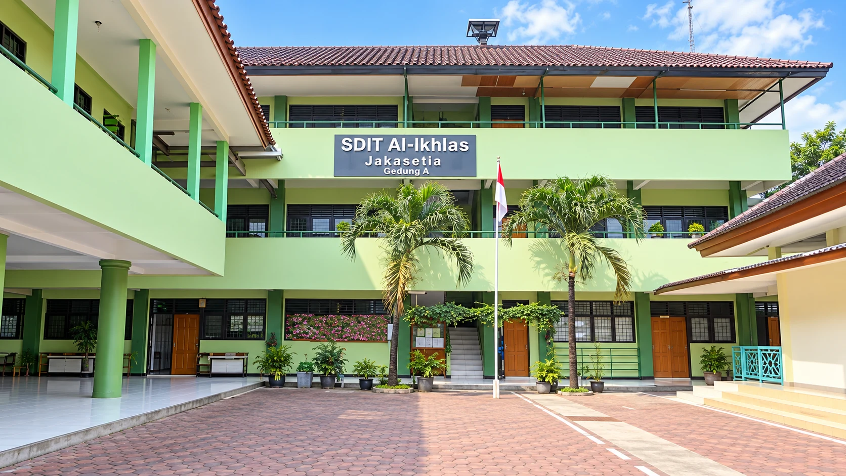 Gedung SDIT Al Ikhlas Jakasetia, versi foto yang diperbaiki dari foto sekolah